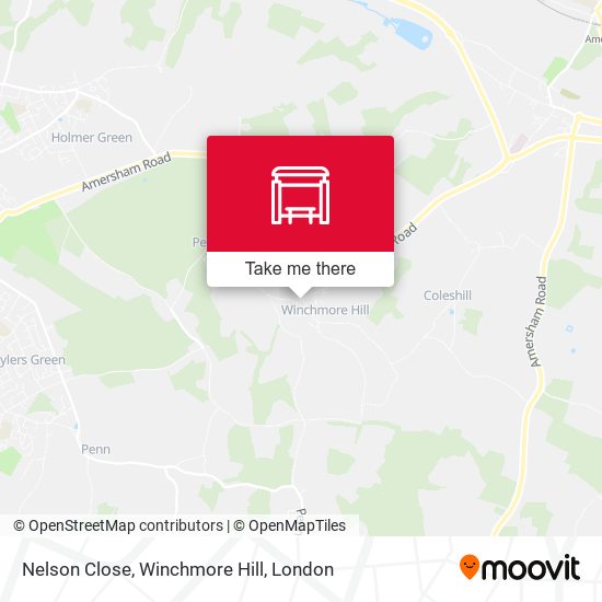 Nelson Close, Winchmore Hill map