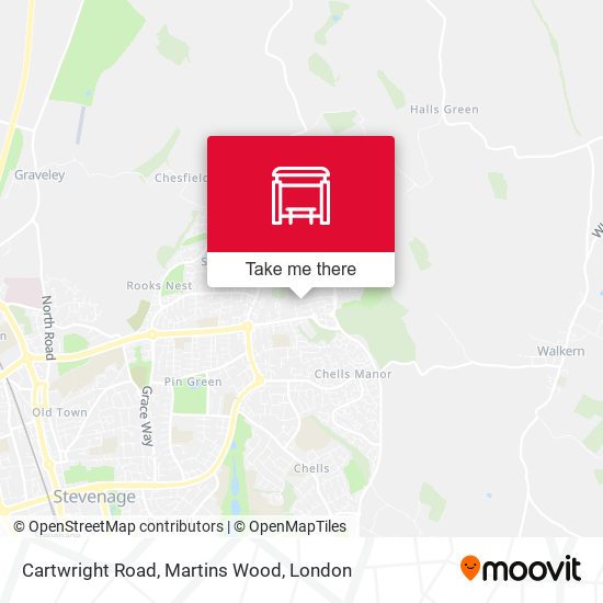 Cartwright Road, Martins Wood map