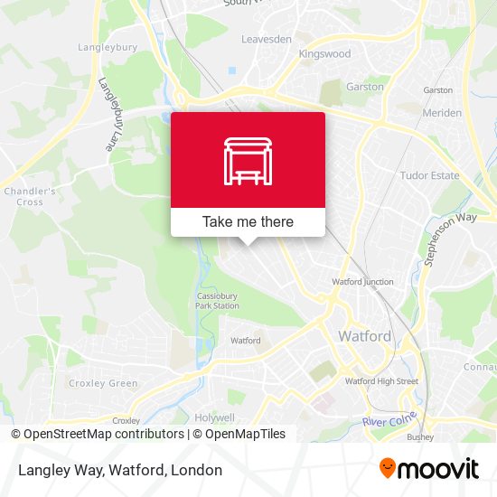 Langley Way, Watford map