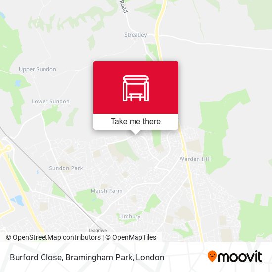 Burford Close, Bramingham Park map