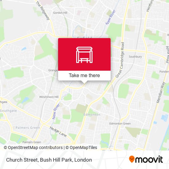 Church Street, Bush Hill Park map