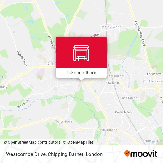 Westcombe Drive, Chipping Barnet map
