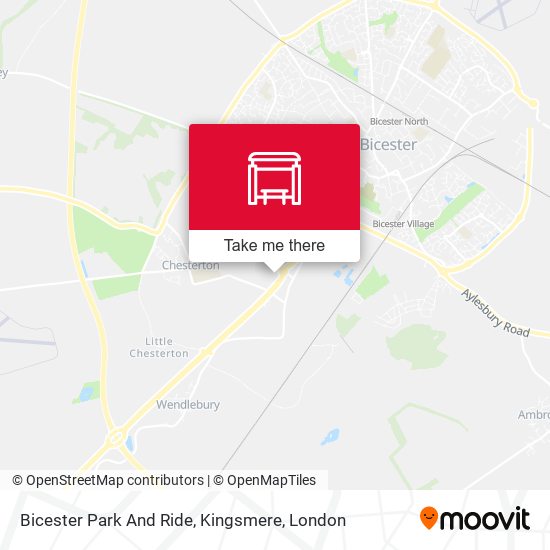 Bicester Park And Ride, Kingsmere map