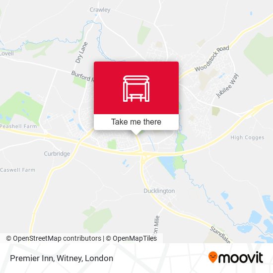 Premier Inn, Witney map