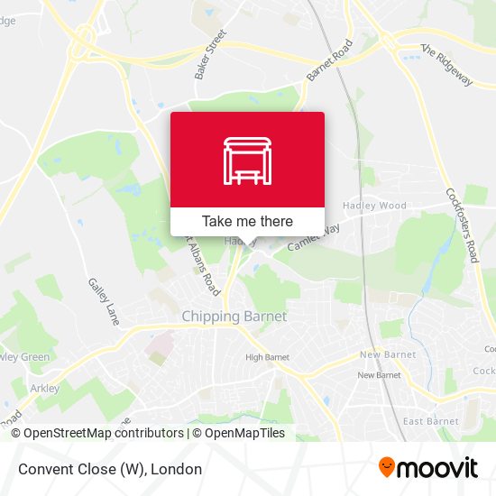 Convent Close (W) map