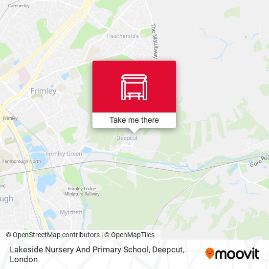 Lakeside Nursery And Primary School, Deepcut map