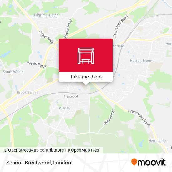 School, Brentwood map