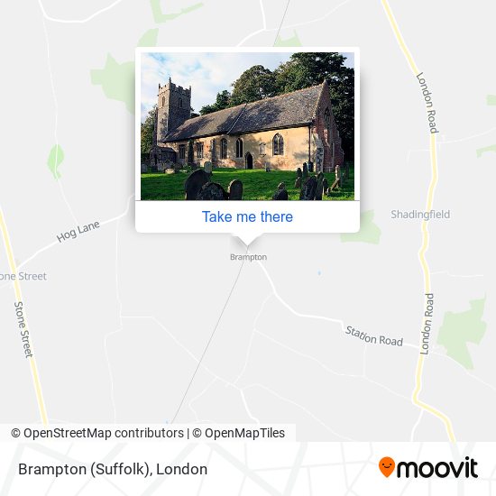 Brampton (Suffolk) map