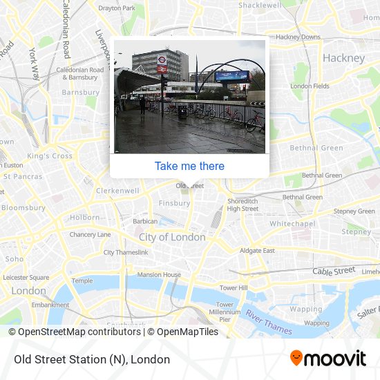 Old Street Station (N) map