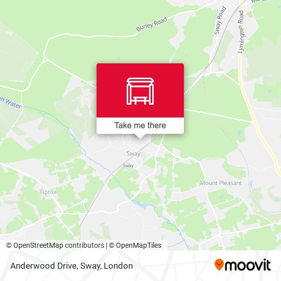 Anderwood Drive, Sway map