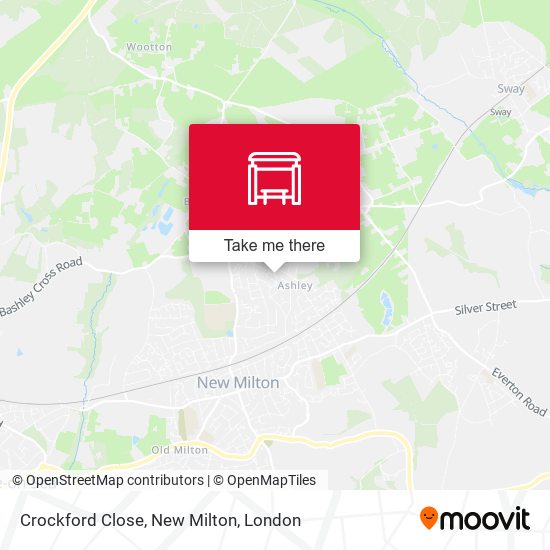 Crockford Close, New Milton map