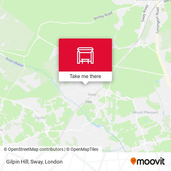 Gilpin Hill, Sway map