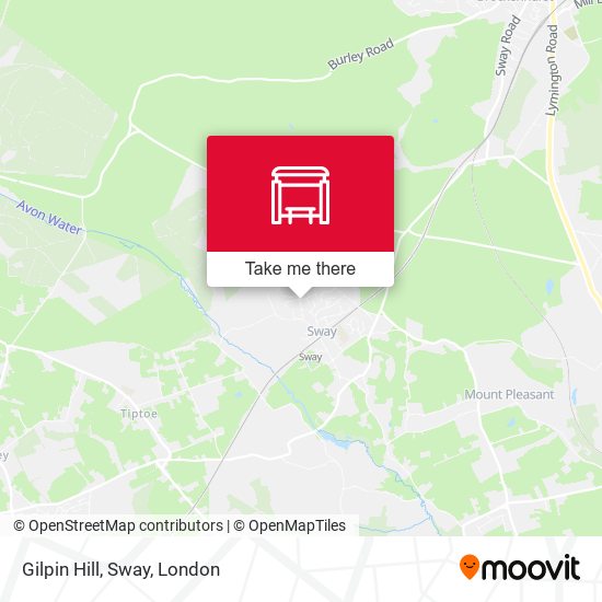 Gilpin Hill, Sway map