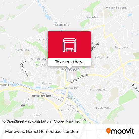 Marlowes, Hemel Hempstead map