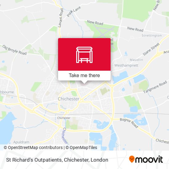 St Richard's Outpatients, Chichester map
