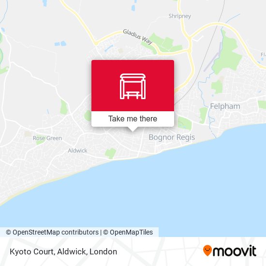 Kyoto Court, Aldwick map