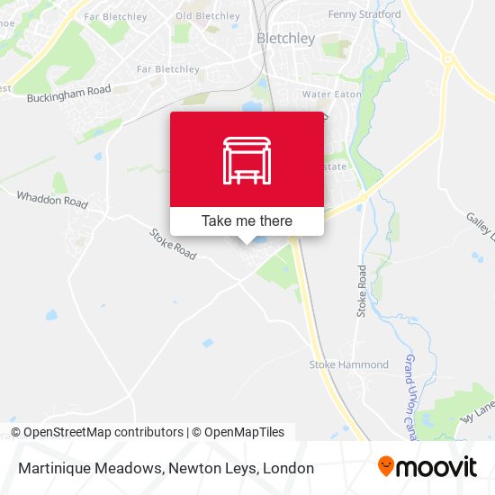 Martinique Meadows, Newton Leys map