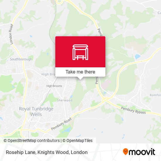 Rosehip Lane, Knights Wood map