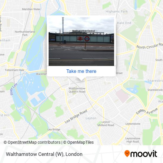 Walthamstow Central map