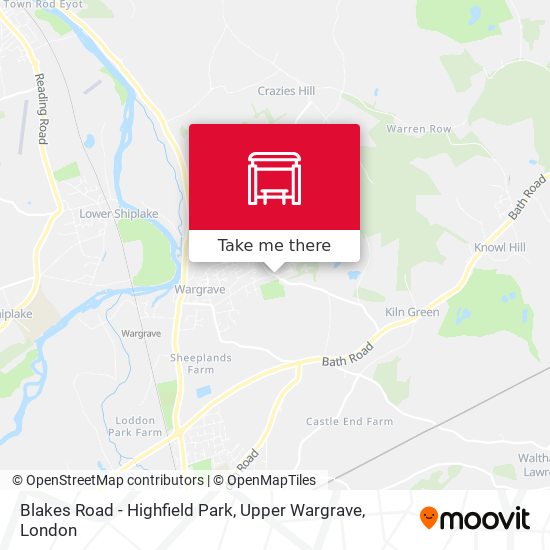 Blakes Road - Highfield Park, Upper Wargrave map