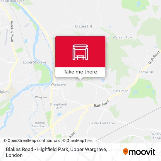 Blakes Road - Highfield Park, Upper Wargrave map
