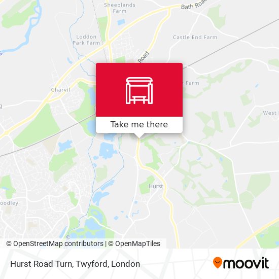 Hurst Road Turn, Twyford map