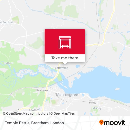 Temple Pattle, Brantham map