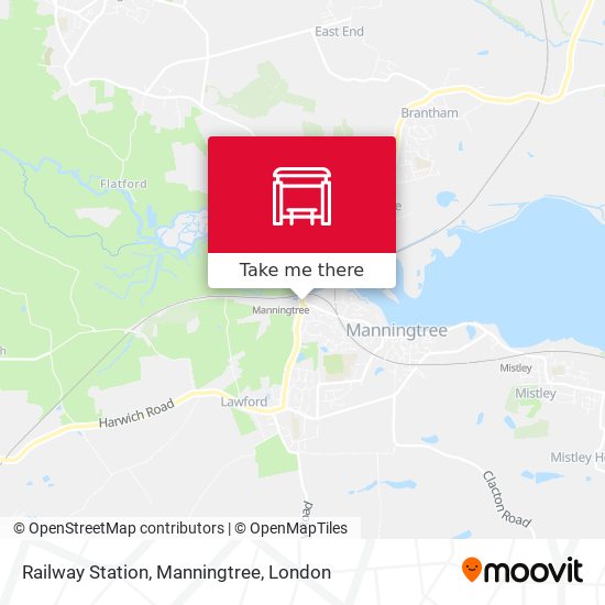 Railway Station, Manningtree map