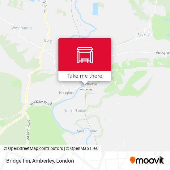 Bridge Inn, Amberley map