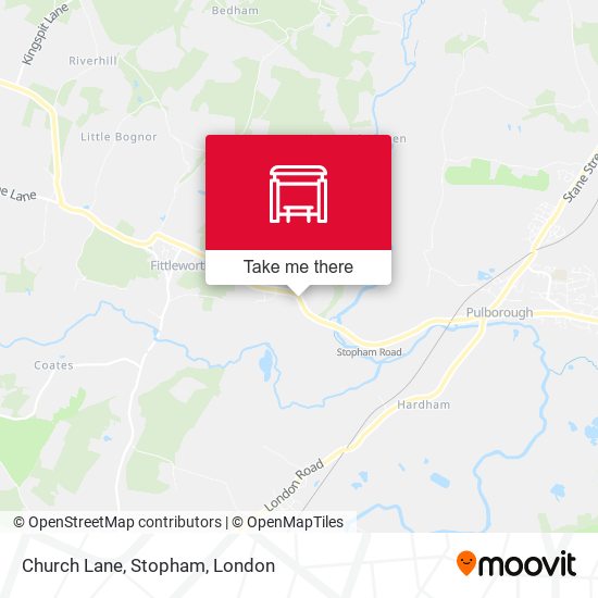 Church Lane, Stopham map