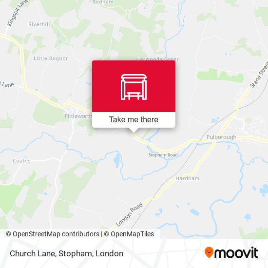 Church Lane, Stopham map