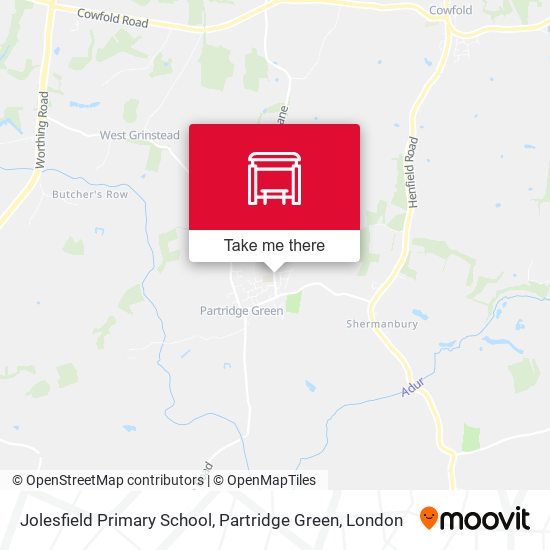 Jolesfield Primary School, Partridge Green map