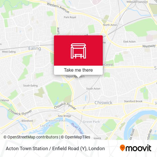 Acton Town Station  / Enfield Road (Y) map
