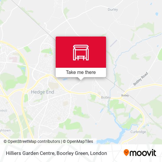 Hilliers Garden Centre, Boorley Green map