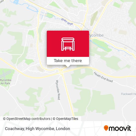 Coachway, High Wycombe map