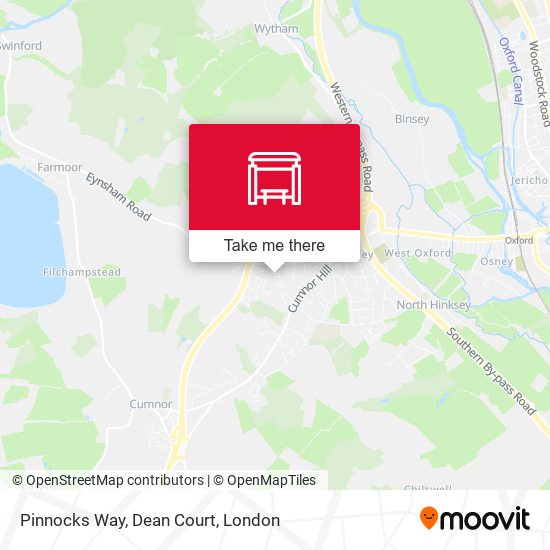 Pinnocks Way, Dean Court map