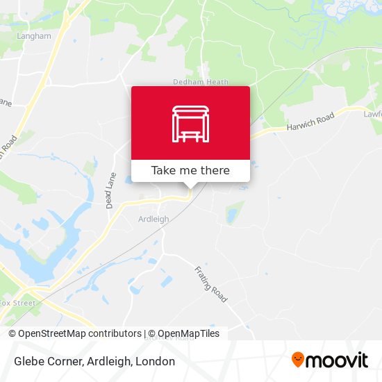 Glebe Corner, Ardleigh map