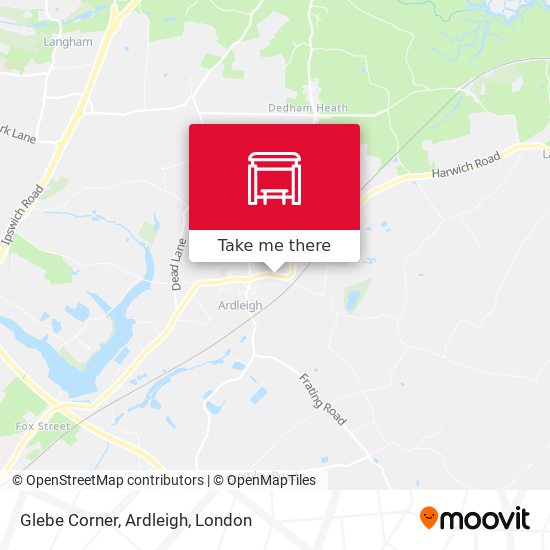 Glebe Corner, Ardleigh map