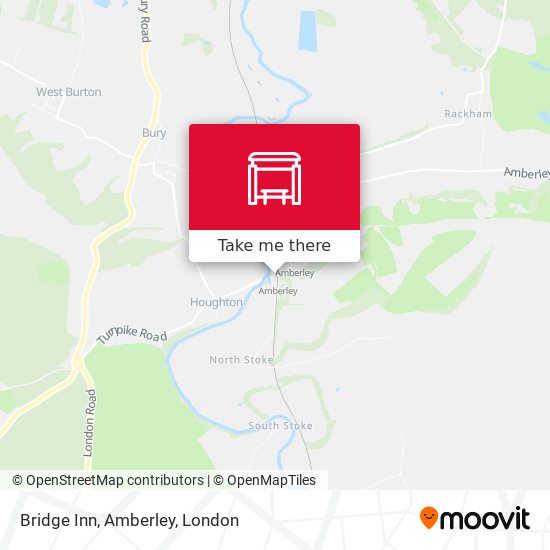 Bridge Inn, Amberley map