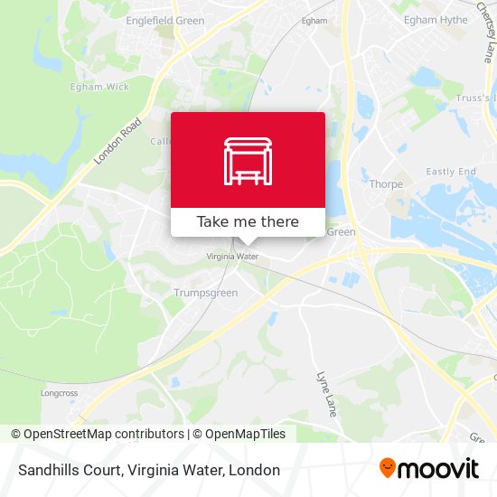 Sandhills Court, Virginia Water map