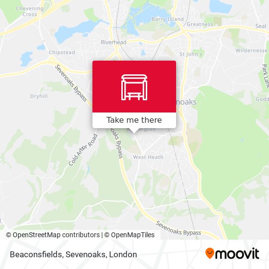 Beaconsfields, Sevenoaks map