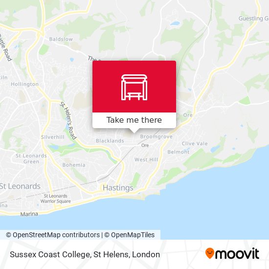 Sussex Coast College, St Helens map