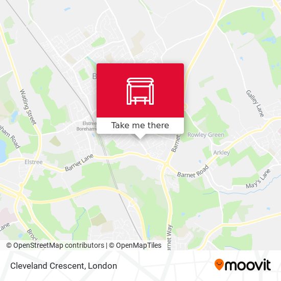 Cleveland Crescent map