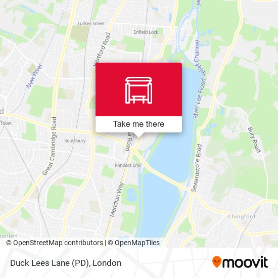 Duck Lees Lane (PD) map