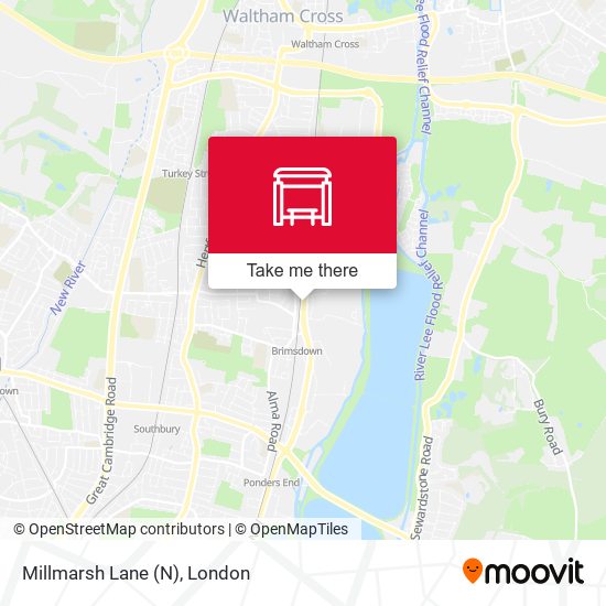 Millmarsh Lane (N) map