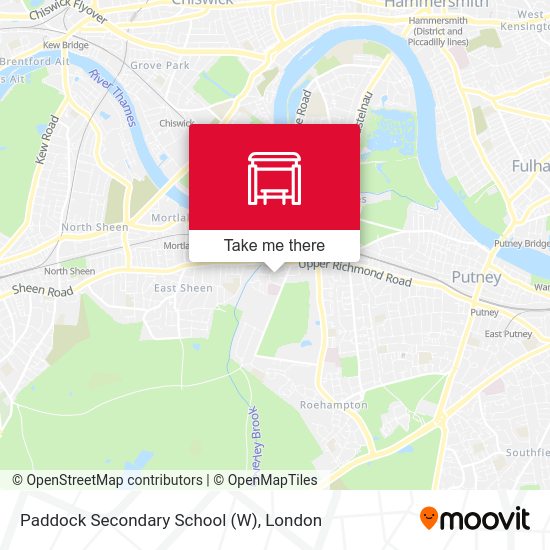 Paddock Secondary School (W) map