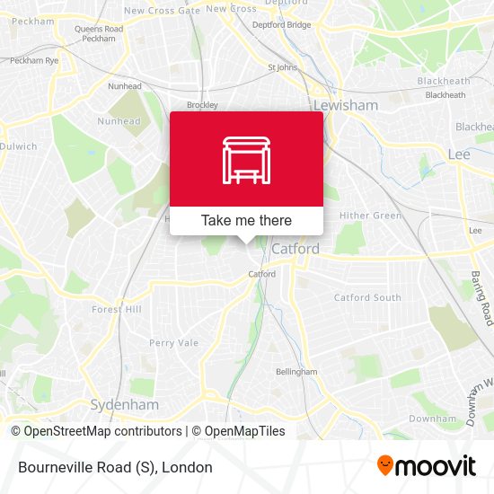 Bourneville Road (S) map