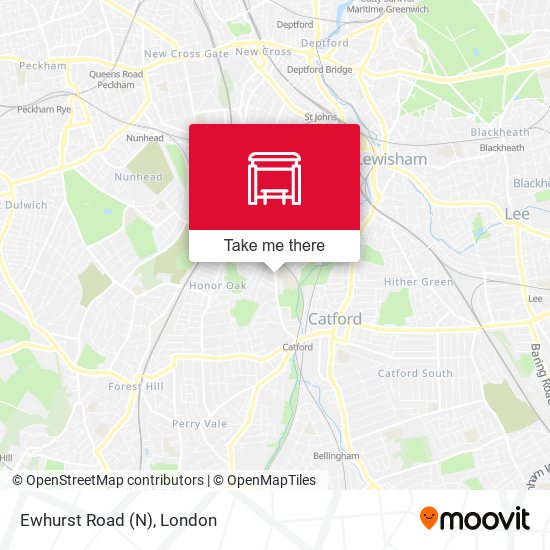 Ewhurst Road (N) map
