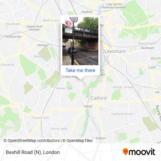 Bexhill Road (N) map