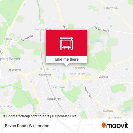 Bevan Road (W) map